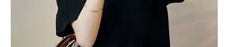 지금 임산부 여름 새로운 프랑스식 캄파넬라 세과 세트 표지 고기 품격 슬림해 보이는 검정색 맨위 반신 스커트 투피스 세트 상세 이미지 87