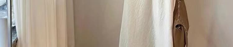 지금 임산부 여름 새로운 프랑스식 캄파넬라 세과 세트 표지 고기 품격 슬림해 보이는 검정색 맨위 반신 스커트 투피스 세트 상세 이미지 99