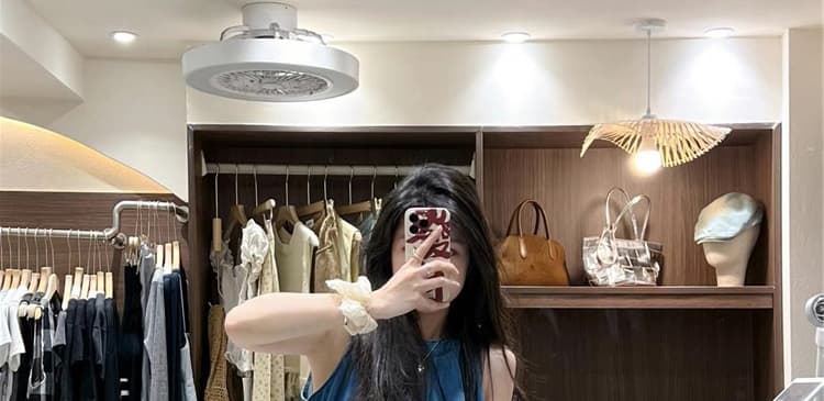선물 물품 임산부 세트 여름 새로운 루즈핏 파란색 민소매 조끼 맨위 넓은 다리 캐주얼 바지 투피스 세트 상세 이미지 24