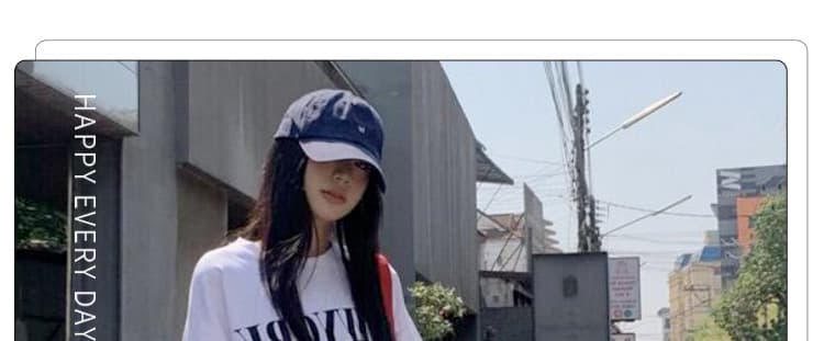 선물 물품 출산 착용 순면 티셔츠 스포츠 슈트 여름 루즈핏 캐주얼 넓은 다리 체크무늬 바지 투피스 세트 상세 이미지 8