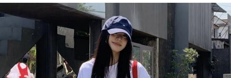 선물 물품 출산 착용 순면 티셔츠 스포츠 슈트 여름 루즈핏 캐주얼 넓은 다리 체크무늬 바지 투피스 세트 상세 이미지 31