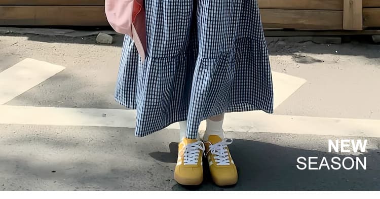 지금 임산부 세트 여름 착용 가져 가라. 전체 집합 순면 티셔츠 맨위 체크무늬 양면 펌프 로프 케이크 드레스 투피스 세트 상세 이미지 4