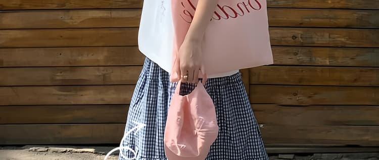 지금 임산부 세트 여름 착용 가져 가라. 전체 집합 순면 티셔츠 맨위 체크무늬 양면 펌프 로프 케이크 드레스 투피스 세트 상세 이미지 27