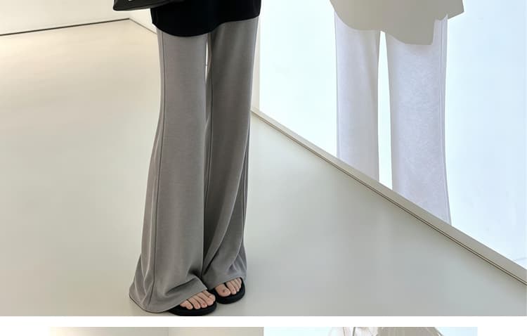 지금 지금 임산부 세트 새로운 편안함 코디 여름 미니멀리즘 패션 비스듬한 어깨 반팔 티셔츠 와이드 레그 팬츠 투피스 세트 상세 이미지 26