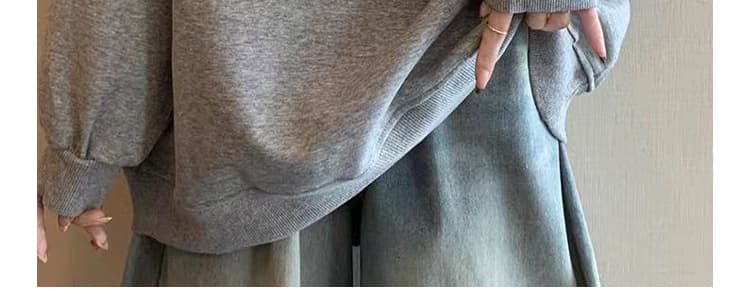 지금 새로운 임산부 패션 디자인 센스 홀로우 아웃 오프숄더 긴팔 슬림해 보이는 Chic 비스듬한 어깨 루즈핏 외국 가스 맨위 상세 이미지 14