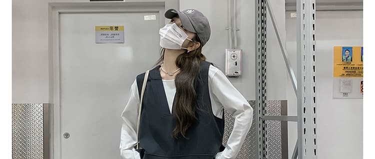 지금 새로운 캐주얼 패션 빅 사이즈 긴팔 맨위 코디 베스트 반신 스커트 연령 감소 소금 부서 착용 가져 가라. 3종 세트 상세 이미지 23