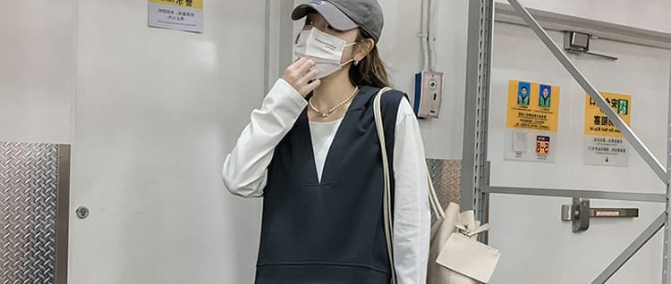 지금 새로운 캐주얼 패션 빅 사이즈 긴팔 맨위 코디 베스트 반신 스커트 연령 감소 소금 부서 착용 가져 가라. 3종 세트 상세 이미지 42