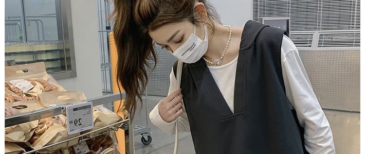 지금 새로운 캐주얼 패션 빅 사이즈 긴팔 맨위 코디 베스트 반신 스커트 연령 감소 소금 부서 착용 가져 가라. 3종 세트 상세 이미지 52