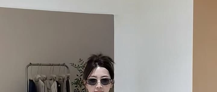 지금 새로운 가을 코디 캐주얼 패션 비스듬한 어깨 의류 화이트 와이드 레그 팬츠 세트 상세 이미지 33