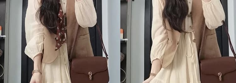 지금 봄 가을 코디 전체 집합 새로운 베스트 재킷 드레스 한 부서 나가라. 여행 착용 가져 가라. 투피스 세트 상세 이미지 30