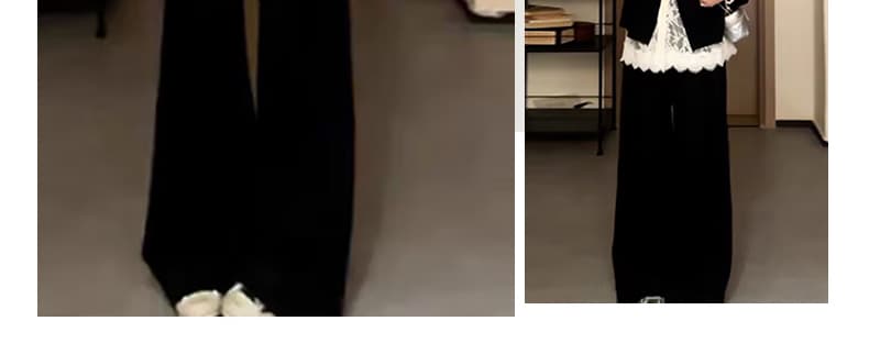 지금 검정색 작은 샤넬 스타일 세트 가을 2026 새로운 고급 센스 한 부서 인기 착용 가져 가라. 전체 집합 3종 세트 상세 이미지 15