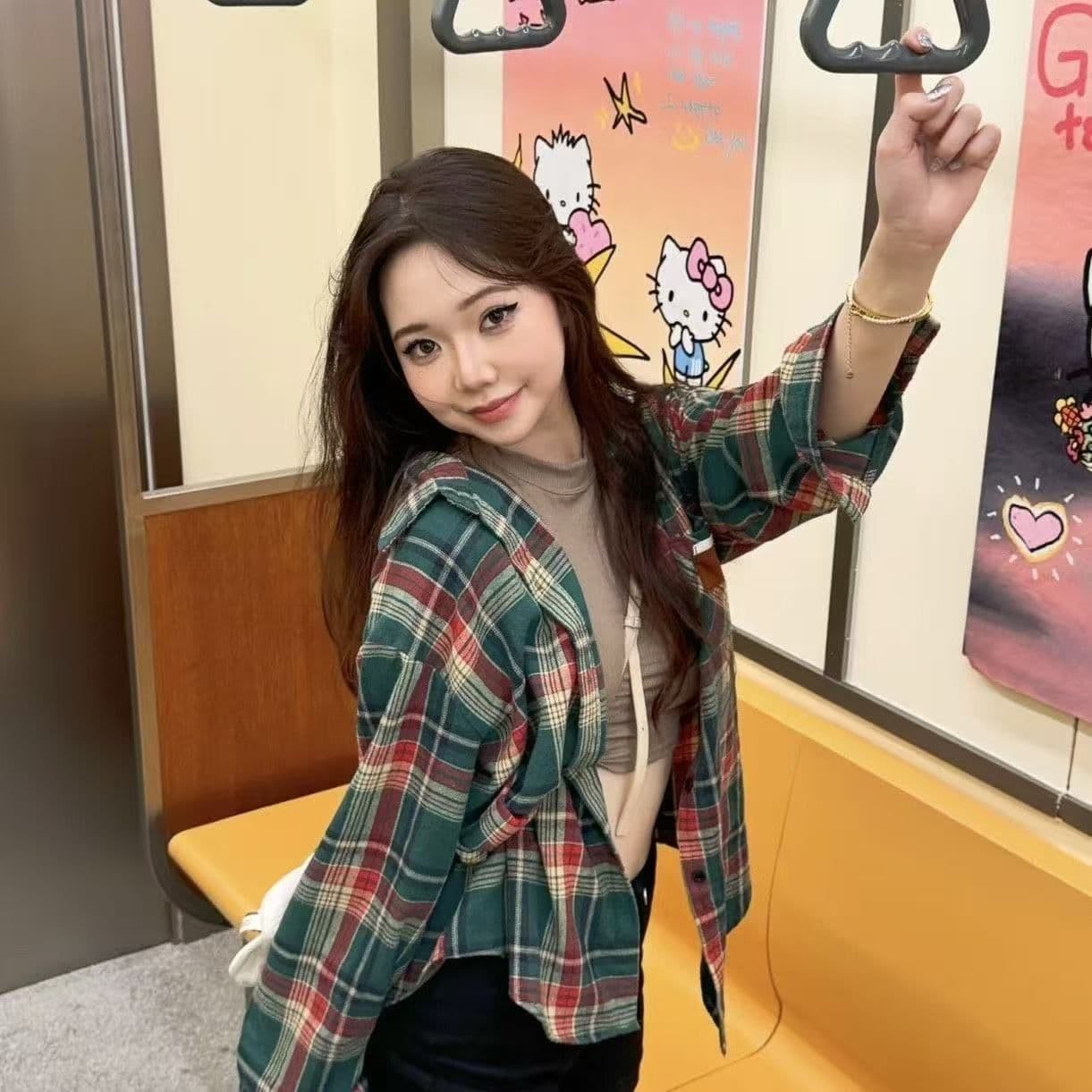 원본 원단 패션 여성 레트로 격자 무늬 셔츠 봄 가을 새로운 홍콩 느낌 맨위 긴팔 고급 센스 일본식 상세 이미지 7
