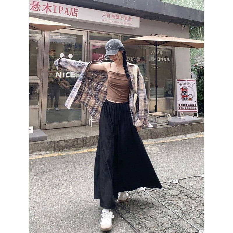 2026 봄 가을 아메리칸 레트로 체크무늬 여성 셔츠 루즈핏 다용도 캐주얼 오픈 가디건 긴팔 폴로 칼라 셔츠 재킷 트렌디 이미지 4