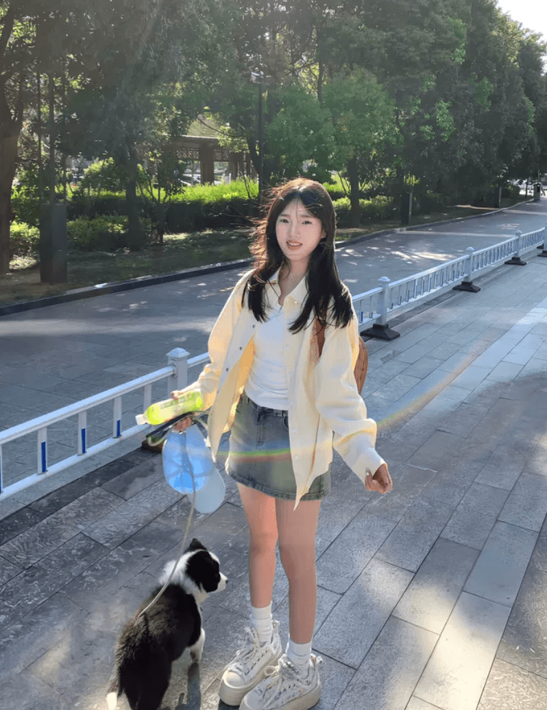 아메리칸 레트로 황색 스트라이프 여성 셔츠 2026 새로운 강아지 자수 이른 가을 재킷 루즈핏 학원 스타일 맨위 상세 이미지 11