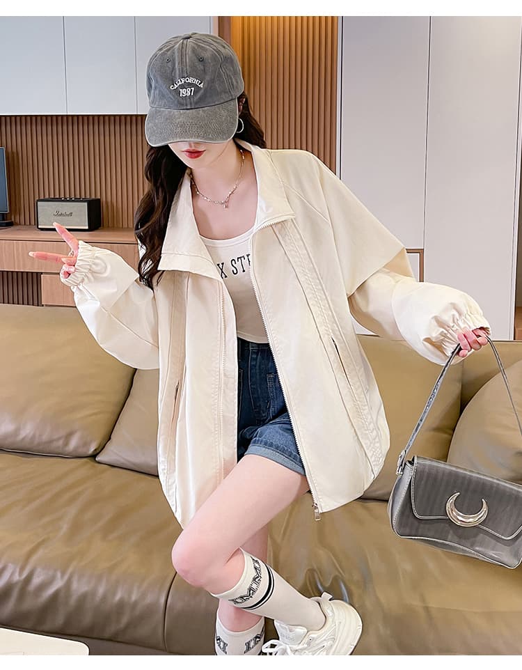 미니멀리즘 작은 대중 폴로 칼라 여성 코트 2026 가을 겨울 새로운 중학교 학생 루즈핏 다용도 자켓 재킷 트렌디 상세 이미지 27