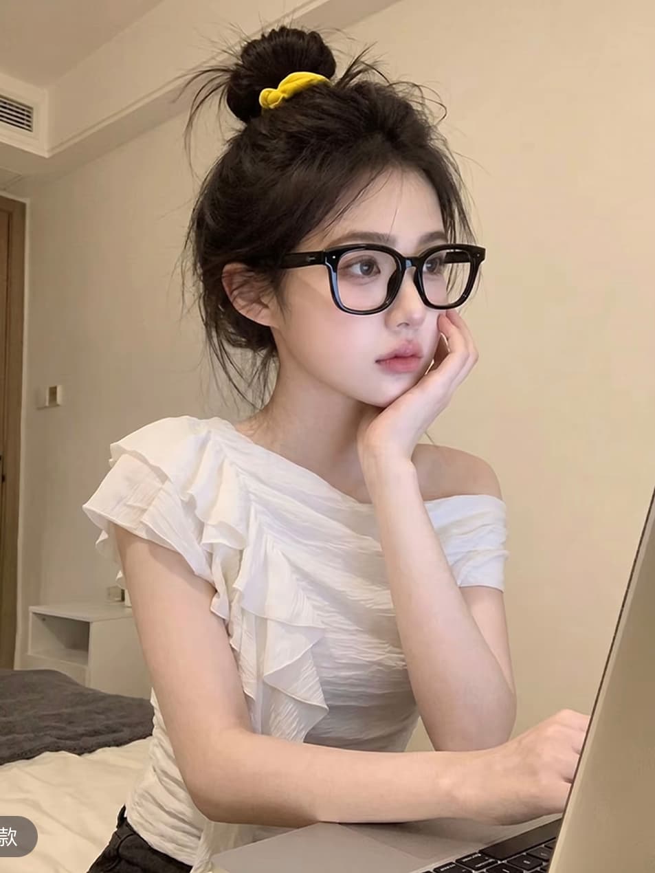 독립적 인 스페셜 조각 아름다운 화이트 리본 옷 작은 셔츠 여성 의류 여름 연꽃 잎 레이스 반팔 티셔츠 새로운 맨위 이미지 2