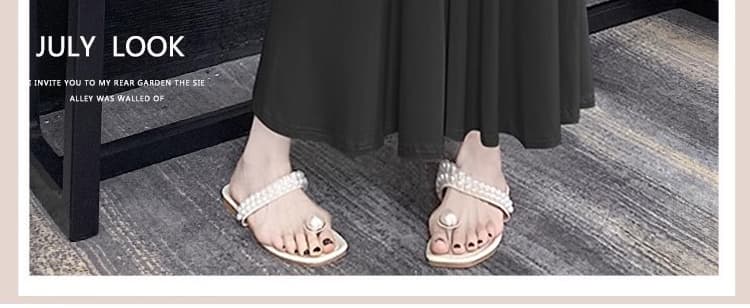 임산부 바지 여름 새로운 패션 루즈핏 슬림해 보이는 한 마디 반신 스커트 하이웨이스트 스트레이트 팬츠 도루 센스 와이드 레그 팬츠 상세 이미지 3