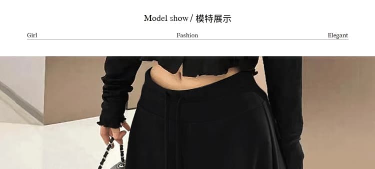 그는 벤 우아한 경기 서울 가면 임산부 바지 가을 마이크로 나팔 와이드 레그 팬츠 봄 가을 슬림해 보이는 도루 센스 복부 지지 긴 바지 상세 이미지 27