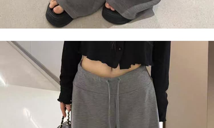 그는 벤 우아한 경기 서울 가면 임산부 바지 가을 마이크로 나팔 와이드 레그 팬츠 봄 가을 슬림해 보이는 도루 센스 복부 지지 긴 바지 상세 이미지 40