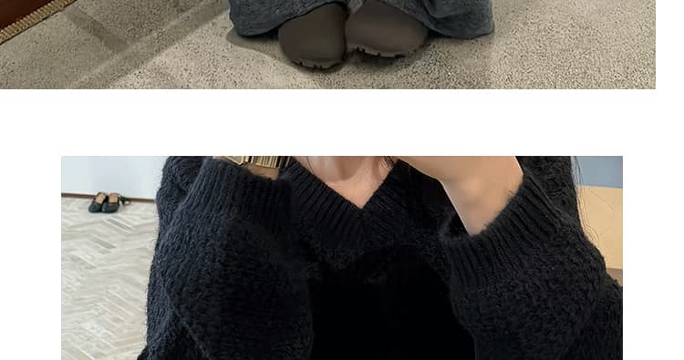 2026 임산부 바지 가을 겨울철 도루 센스 모직 루즈핏 느긋한 와이드 레그 팬츠 배 모양 몸 슬림해 보이는 찹쌀 캐주얼 바지 상세 이미지 37