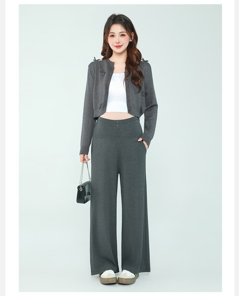 실사 가을 구름 면 가면 임산부 와이드 레그 팬츠 빈 가스 층 슬림해 보이는 도루 센스 복부 지지 긴 바지 찹쌀 캐주얼 바지 상세 이미지 2
