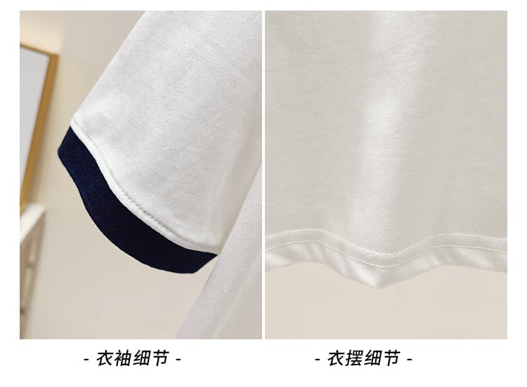 실사 2026 년 여름 새로운 여성 의류 반팔 티셔츠 POLO 칼라 달콤함 반팔 캐주얼 루즈핏 패션 맨위 상세 이미지 32