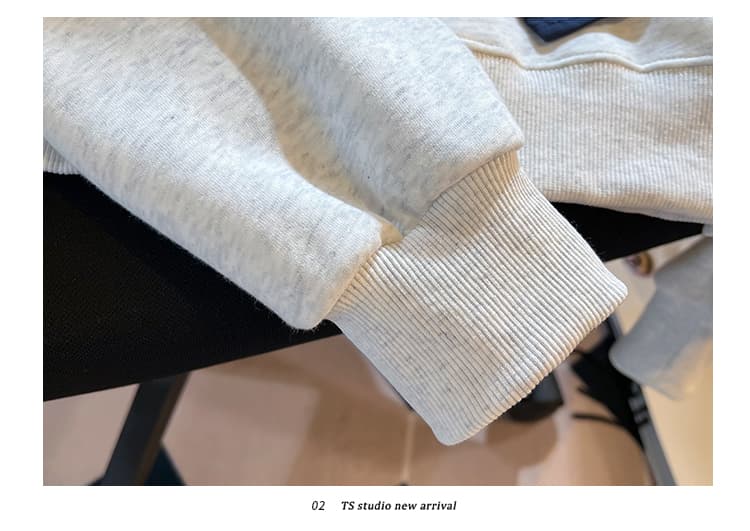 실사 2026 년 가을 새로운 여성 의류 후드티 POLO 칼라 페이크 레이어드 한 부서 중학교 고등학생 맨위 상세 이미지 30