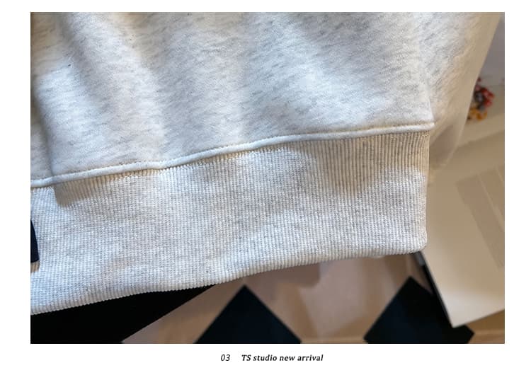 실사 2026 년 가을 새로운 여성 의류 후드티 POLO 칼라 페이크 레이어드 한 부서 중학교 고등학생 맨위 상세 이미지 31