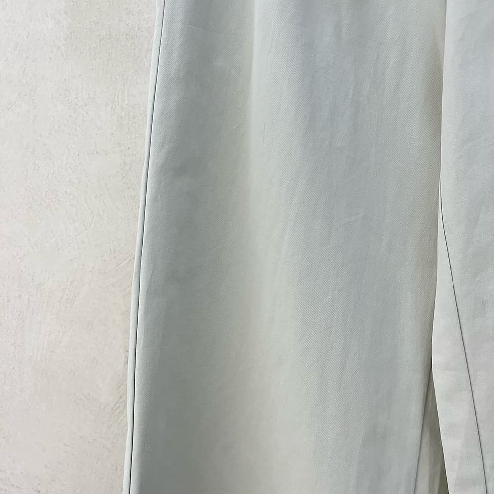 물리적 인지도 있음 업데이트 가을 한 부서 다용도 페이크 레이어드 방귀 커튼 와이드 레그 팬츠 캐주얼 바지 벨트 포함 8890 상세 이미지 15