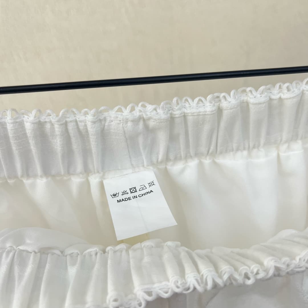 물리적 인지도 있음 업데이트 한 부서 미니멀리즘 일상 캐주얼 질감 센스 레이스 조각 캐주얼 바지 여성 상세 이미지 14
