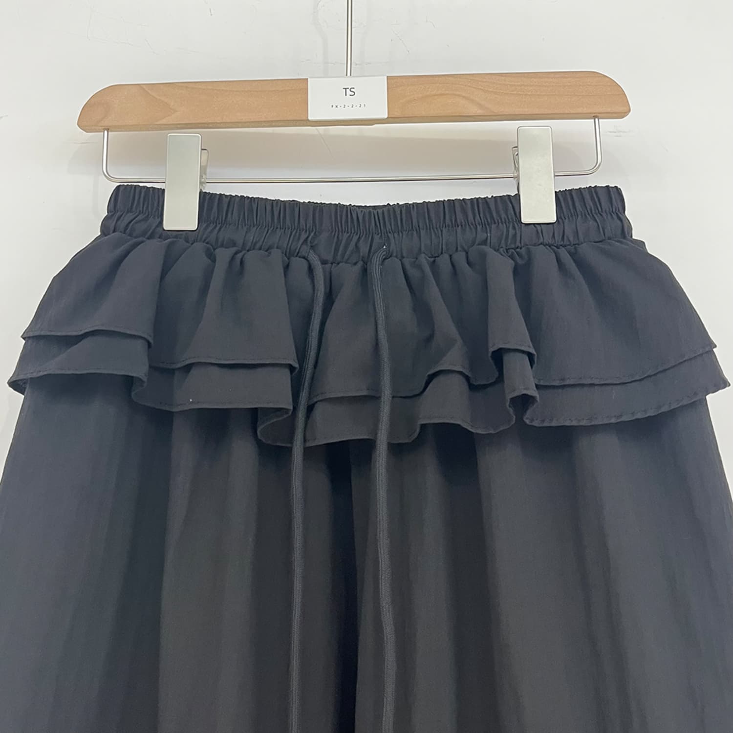 물리적 인지도 있음 업데이트 미니멀리즘 일상 빛 운송 동적 마이크로 Pleat 랩스커트팬츠 펌프 로프 캐주얼 바지 여성 상세 이미지 21