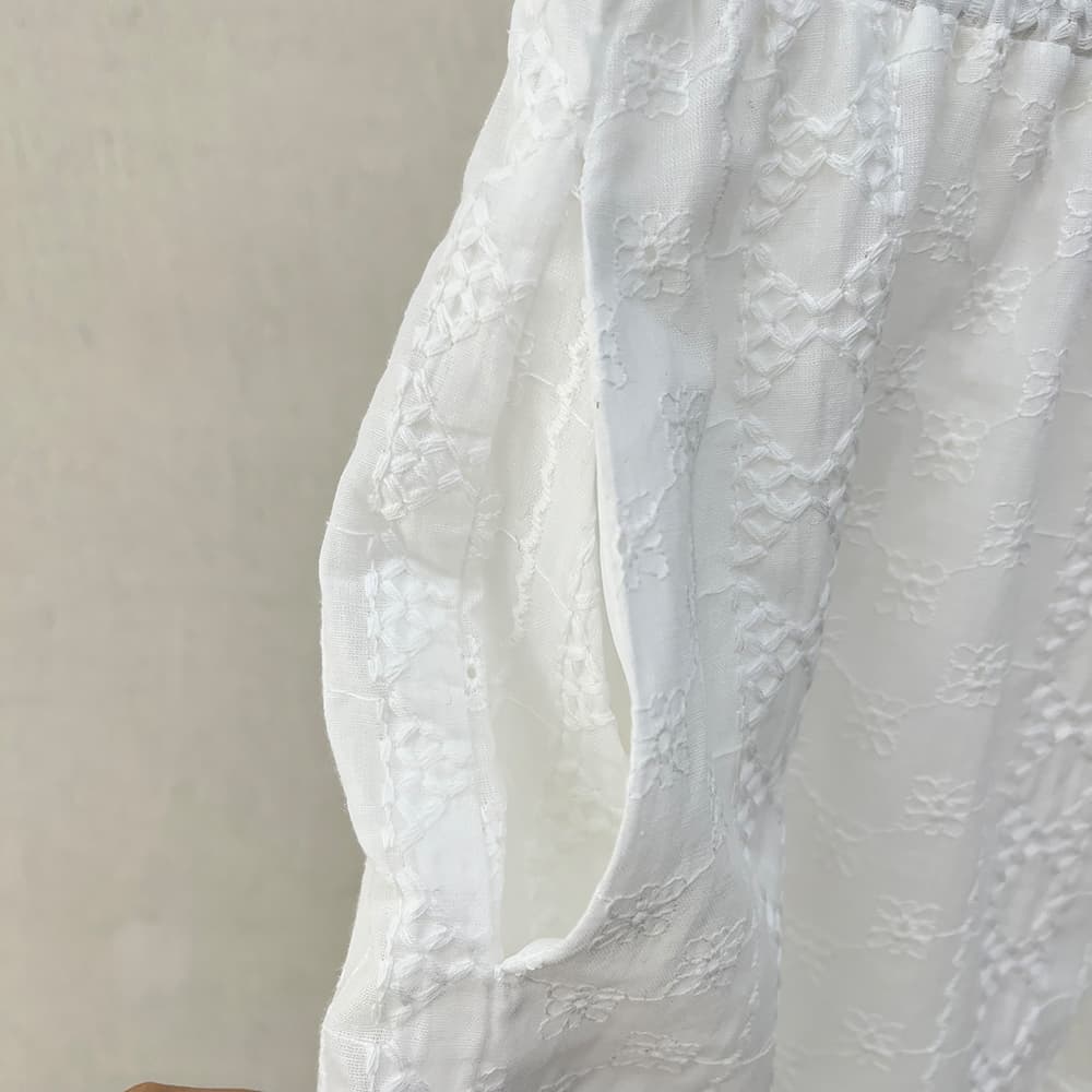 물리적 인지도 있음 업데이트 한 부서 레이스 레이스 허리밴드 넓은 다리가 짧다. 바지 여성 9055 상세 이미지 18