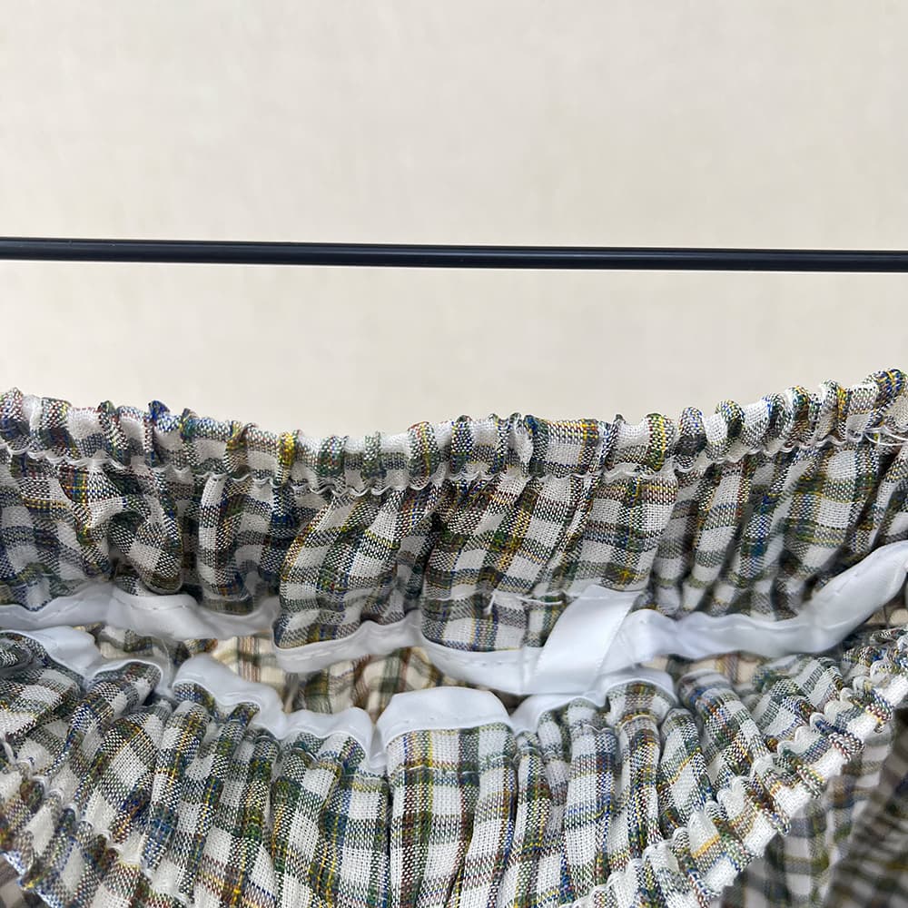 물리적 인지도 있음 업데이트 여름 켜기 새로운 한 부서 느긋한 바람 클래식 체크무늬 루즈핏 슬림해 보이는 꽃밭 캐주얼 바지 상세 이미지 28