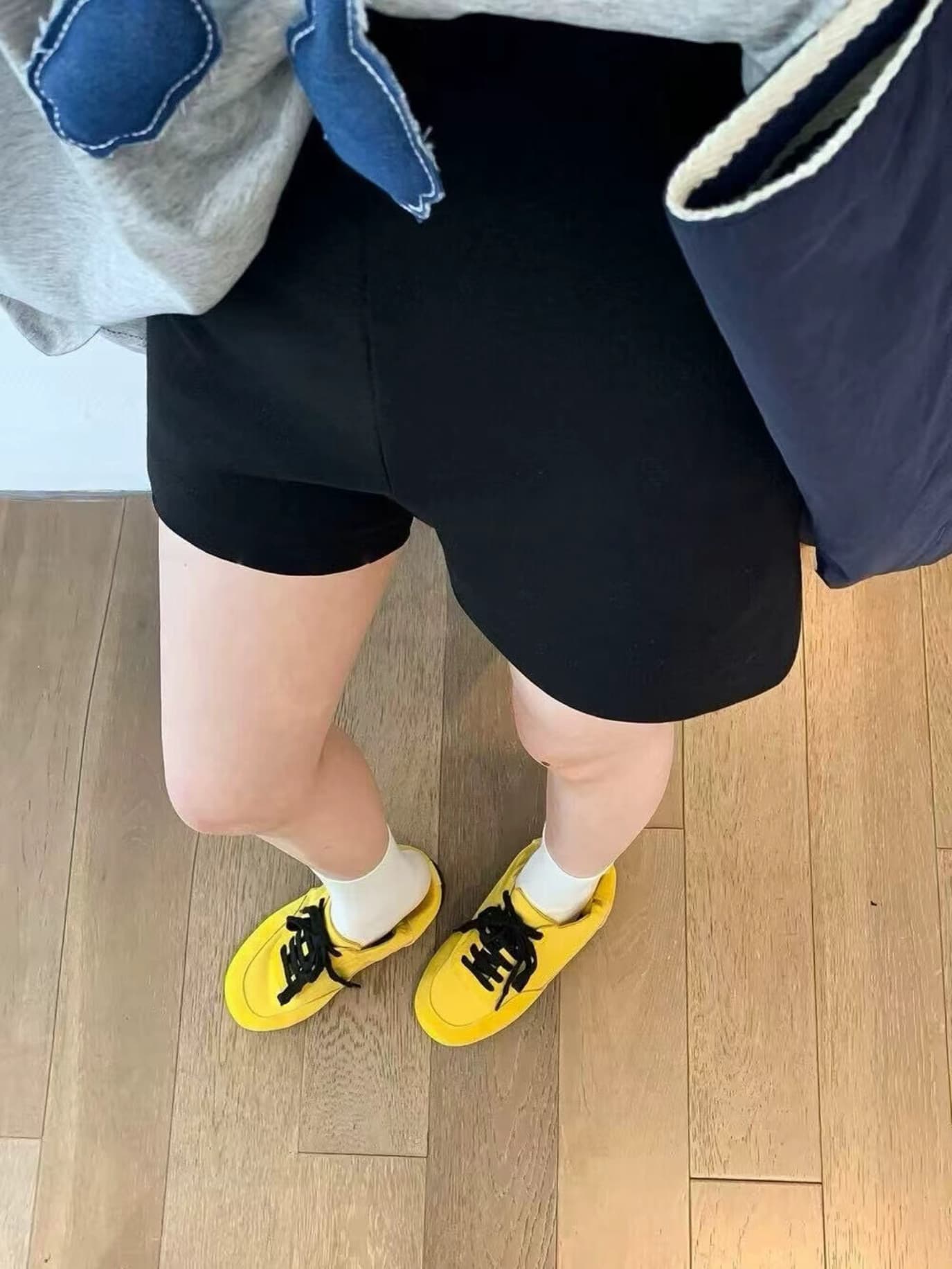 물리적 인지도 있음 업데이트 한 부서 chic 높음 폭탄 없음 압력 하이웨이스트 편안함 캐주얼 반바지 9103 이미지 4