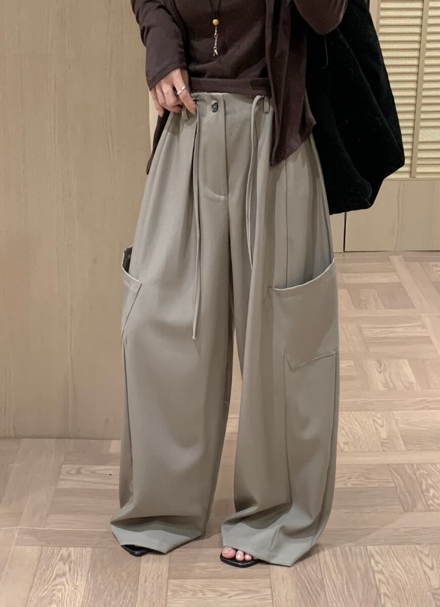 물리적 인지도 있음 업데이트 이른 가을 켜기 새로운 한 부서 경공업 로드 중 바람 품격 느슨함 펌프 縄 튜브 캐주얼 바지 이미지 2