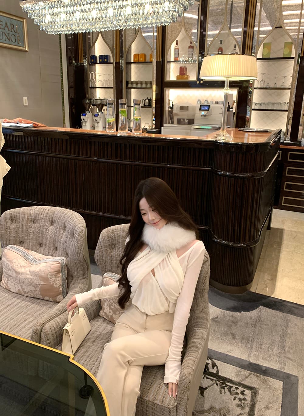 실사 정가 모피 칼라 다용도 마이크로 ~을 통해 다용도 맨위 기본 셔츠 여성 상세 이미지 13