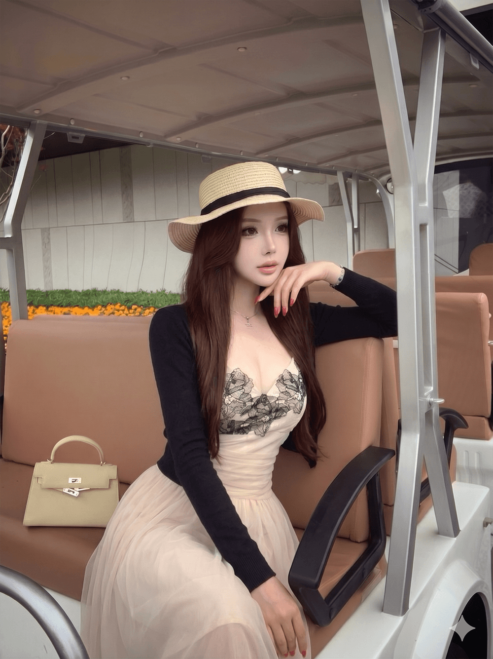섹시함 레이스 슬립 드레스 프랑스식 레이스 조각 허리 수축 망사 여성 드레스 상세 이미지 6