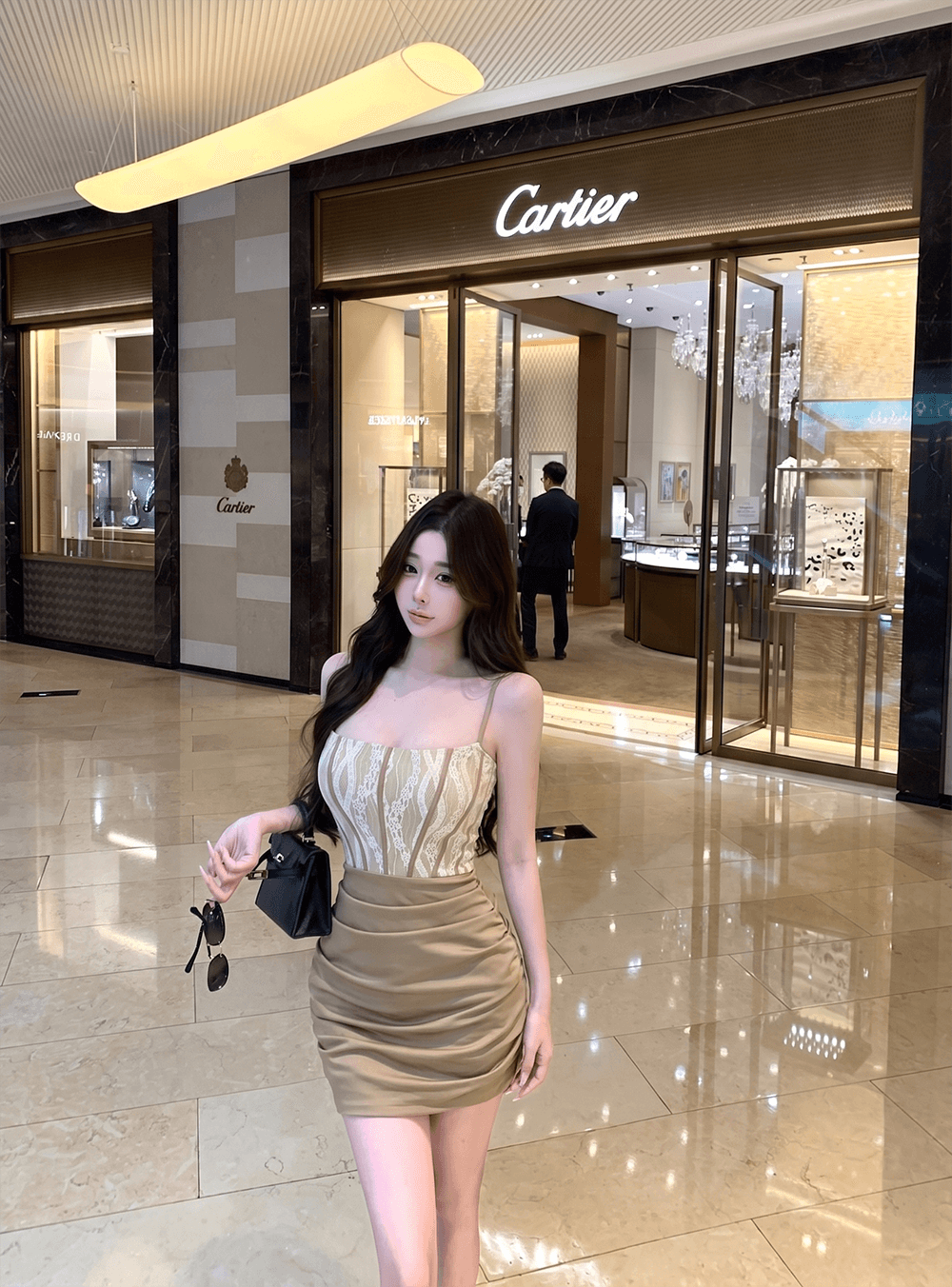 슬립 새틴 레이스 생선뼈 아세트산 몸매 가꾸기 드레스 몸매 가꾸기 슬림해 보이는 타이트 스커트 미니 스커트 상세 이미지 7