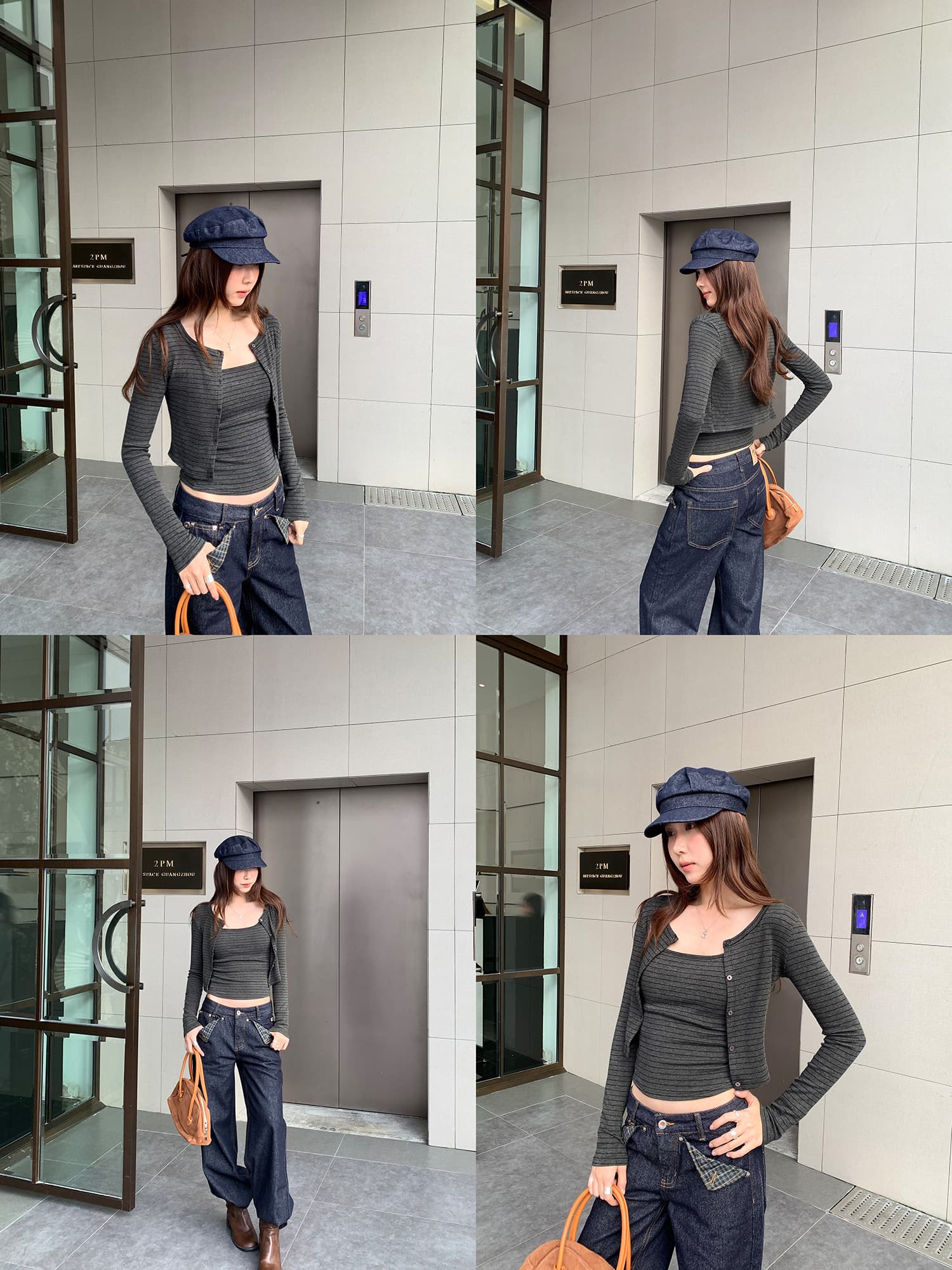라이 경기 서울 주간 실크 긴팔 오픈 가디건 여성 2026 새로운 작은 키 자외선 차단 외부 가져 가라. 품격 맨위 세트 이미지 3