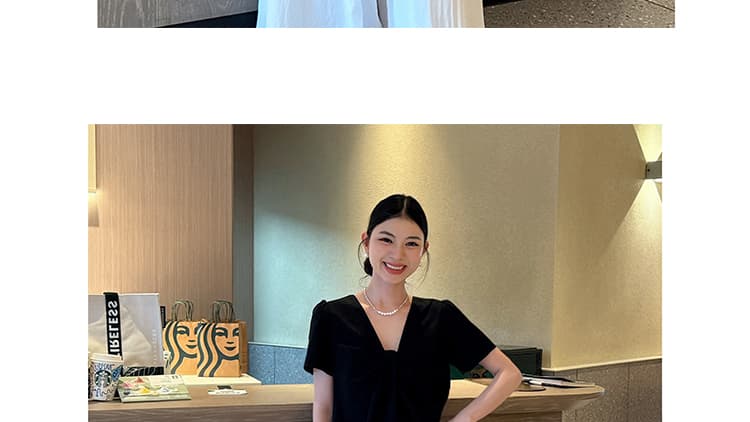 임산부 여름 드레스 세트 2026 새로운 반팔 수 있습니다. 조정 돼지 코 버클 9 포인트 와이드 레그 팬츠 세트 상세 이미지 36