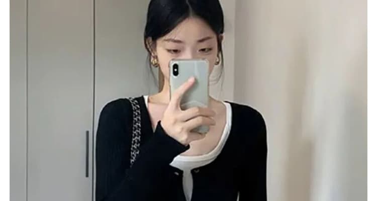 실사 재고 있음 임산부 가을 의상 조끼 스커트 니트 오픈 가디건 세트 2026 새로운 상세 이미지 16