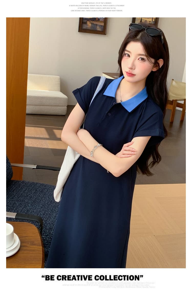 실사 재고 있음 임산부 여름 드레스 드레스 2026 루즈핏 빅 사이즈 면 소재 중간 길이 치마 상세 이미지 9