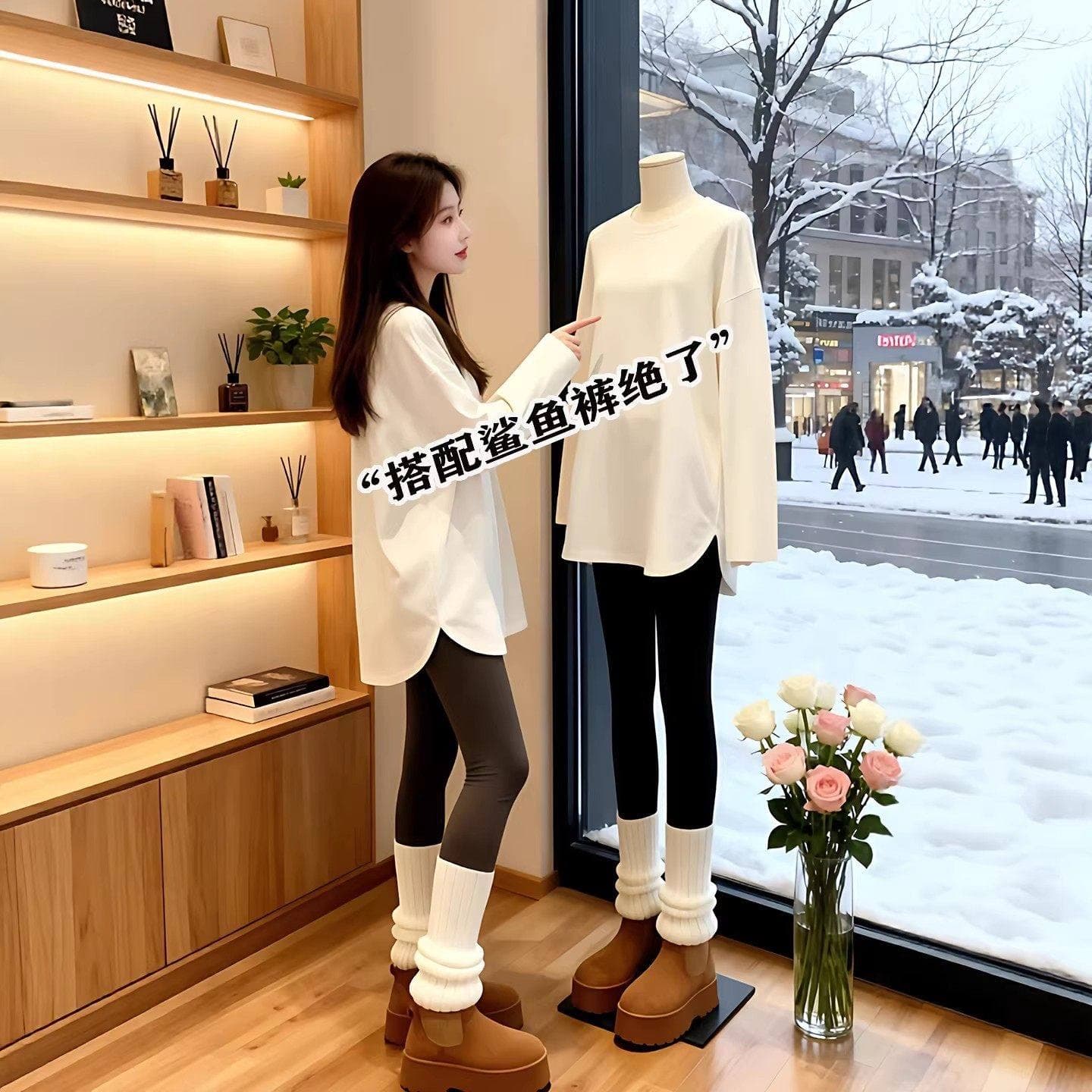 260 그램 연삭 털 60 면 40 폴리에스터 2025 봄 가을 새로운 한국 스타일 긴팔 티셔츠 여성 디자인 센스 상세 이미지 2