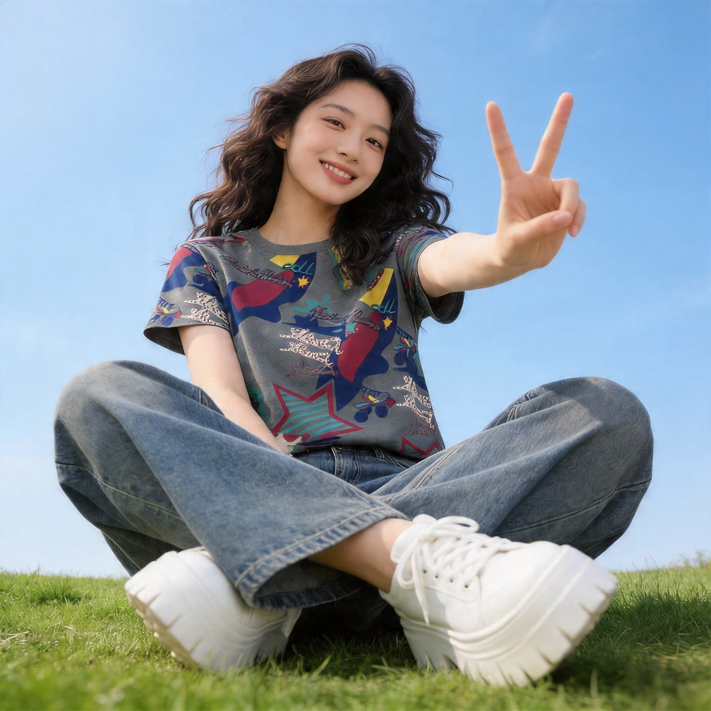 180 그램 95 면 5 암모니아 Lun 2026 여름 새로운 한국 스타일 반팔 티셔츠 여성 디자인 센스 상세 이미지 6