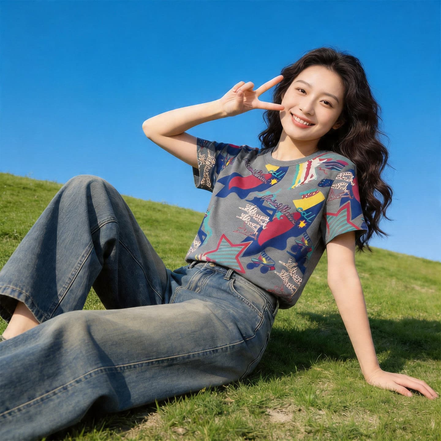 180 그램 95 면 5 암모니아 Lun 2026 여름 새로운 한국 스타일 반팔 티셔츠 여성 디자인 센스 상세 이미지 11