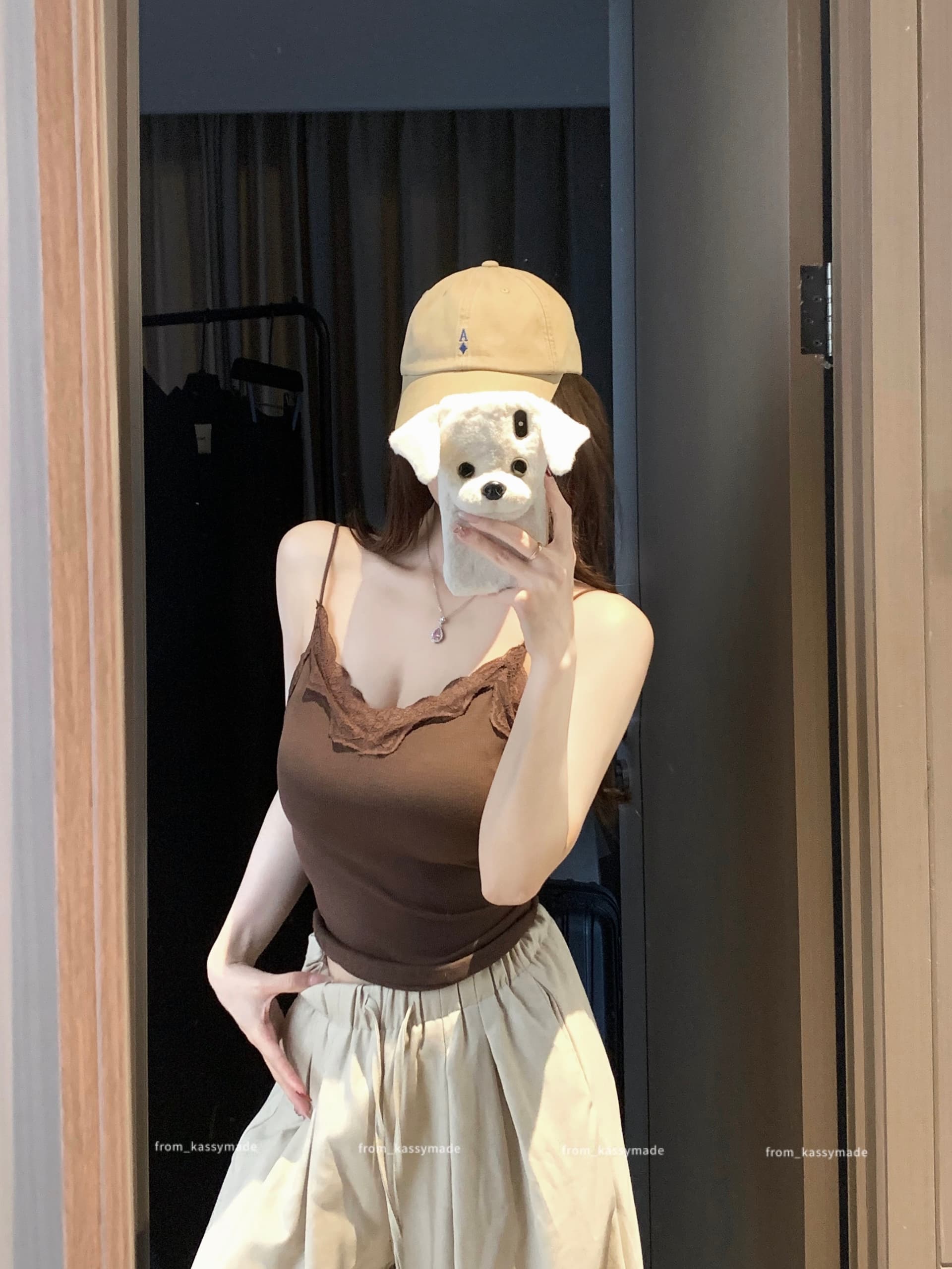실사 레이스 측면 캐미솔 몸매 가꾸기 슬림해 보이는 만나는 벨트 가슴 패드 인사이드 가져 가라. 외출용 편안함 민소매 맨위 상세 이미지 3