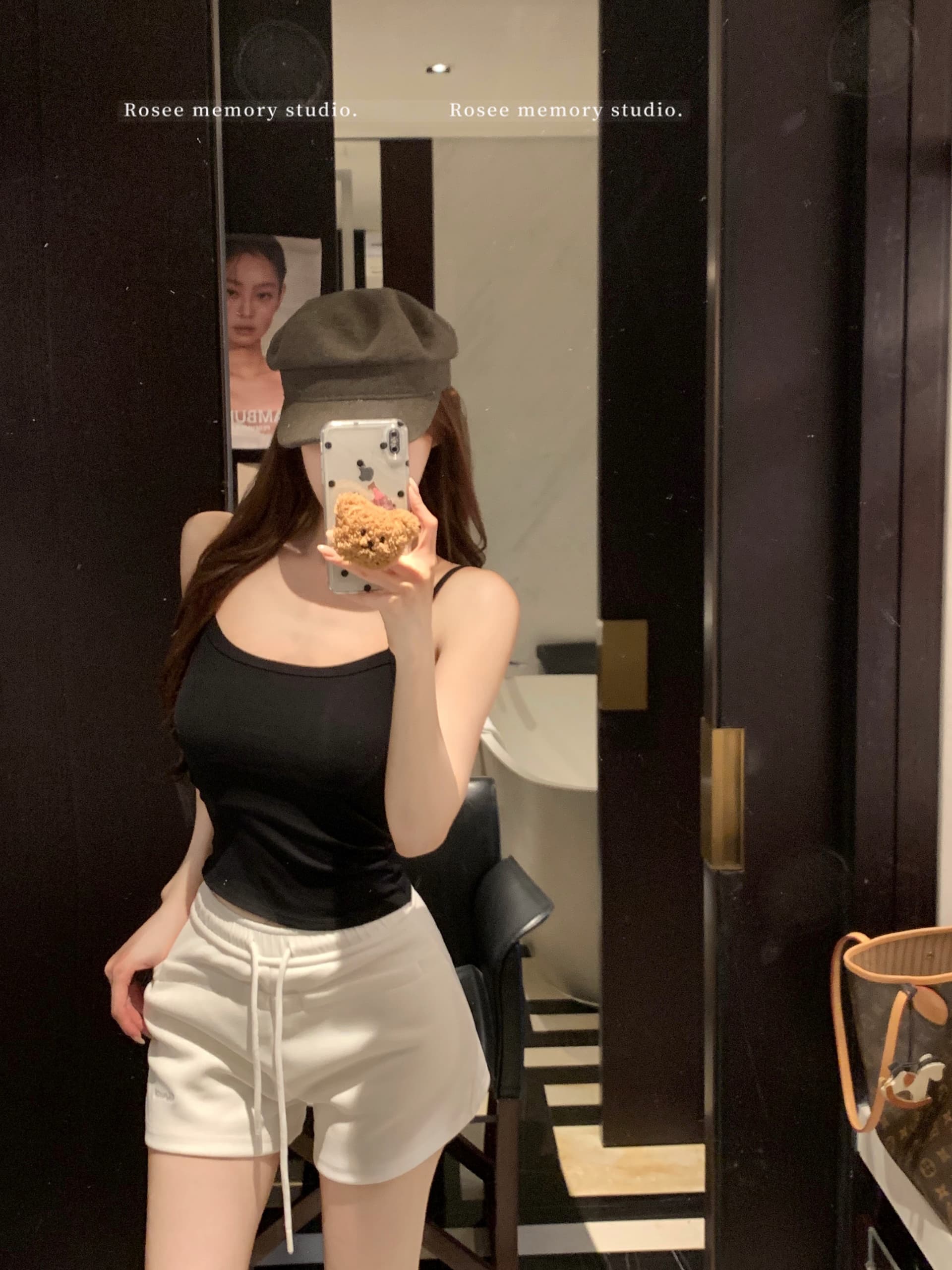 실사 크림 작은 웨이 바지 펌프 로프 운동 반바지 여성 여름 몸매 가꾸기 슬림해 보이는 다용도 캐주얼 한 마디 웨이 바지 상세 이미지 13