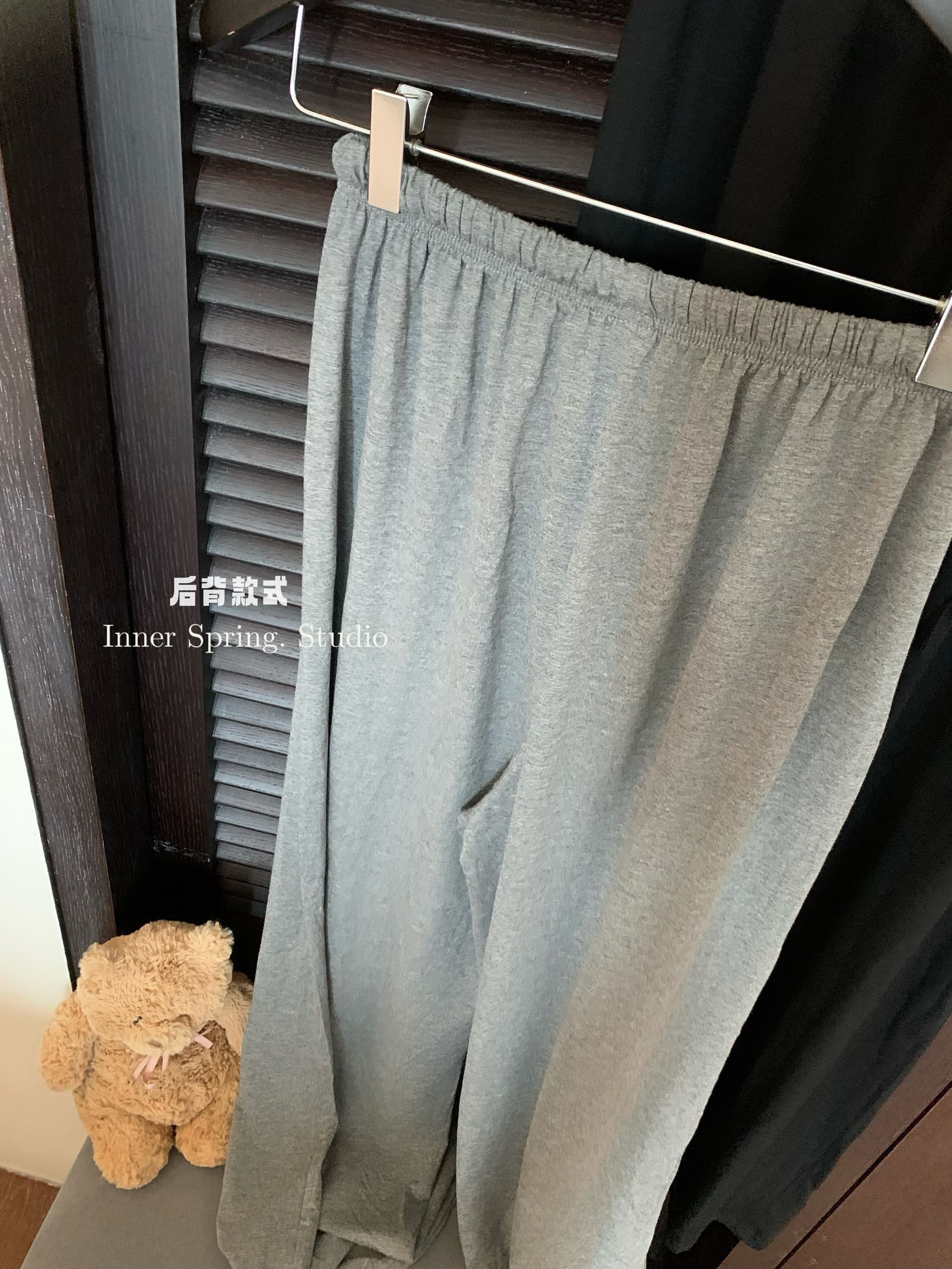 실사 부드러운 찹쌀 찹쌀 느낌 슈 순종하다 원하지 않는 이륙하다 도루 도루 게으른 가면 바지 느긋한 캐주얼 긴 바지 상세 이미지 4