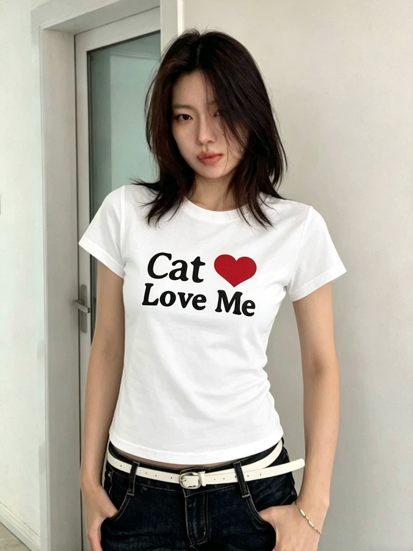 1 1 순면 일반 섹션 긍정적 인 어깨 반팔 높은 탄력성 새로운 여름 몸매 가꾸기 슬림해 보이는 외국 가스 맨위 이미지 4