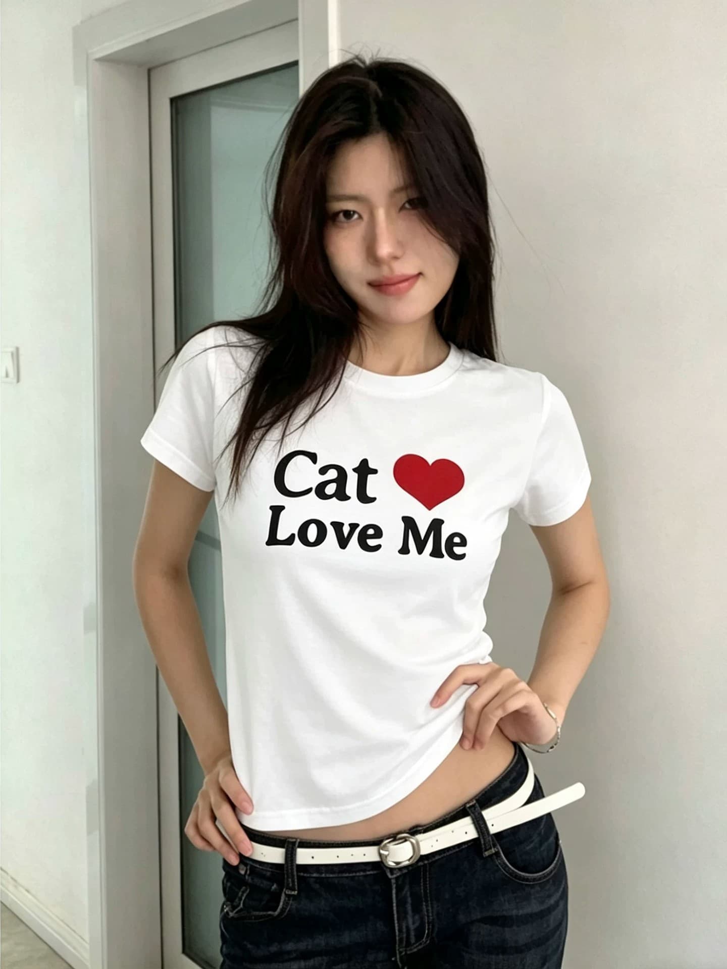 1 1 순면 일반 섹션 긍정적 인 어깨 반팔 높은 탄력성 새로운 여름 몸매 가꾸기 슬림해 보이는 외국 가스 맨위 이미지 3